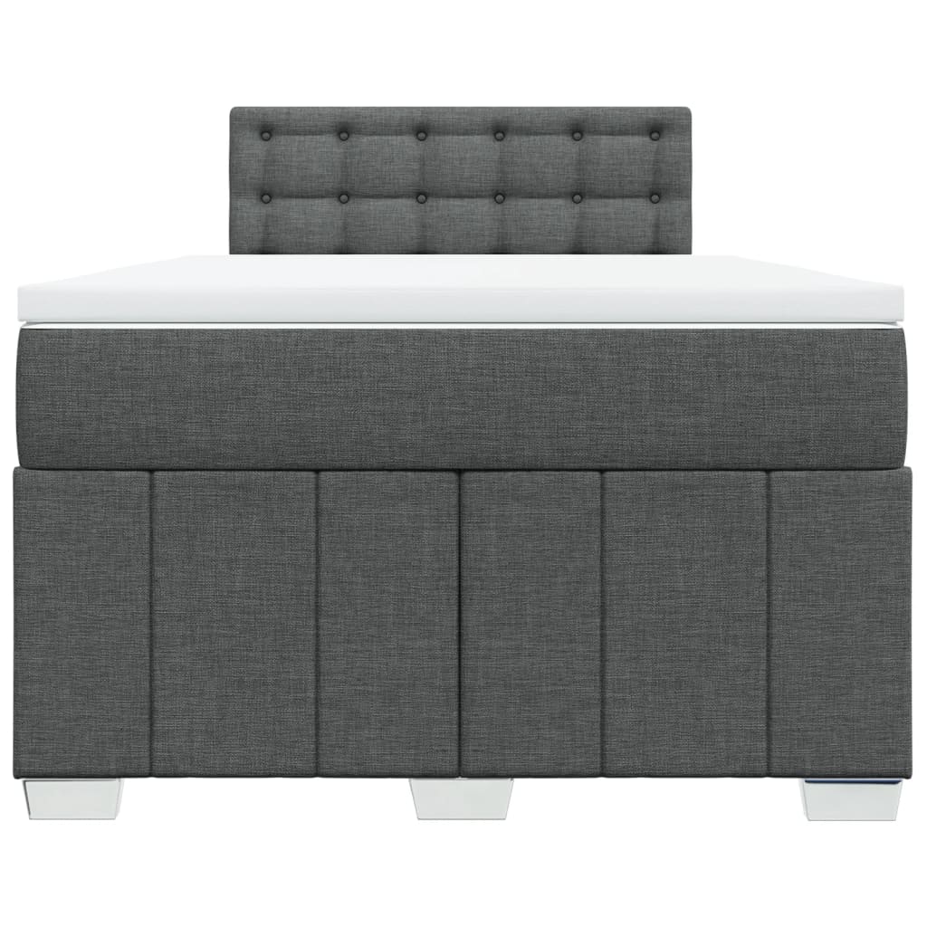 Boxspring met matras stof donkergrijs 120x200 cm is nu te koop bij PeponiXL, paradijselijk wonen!