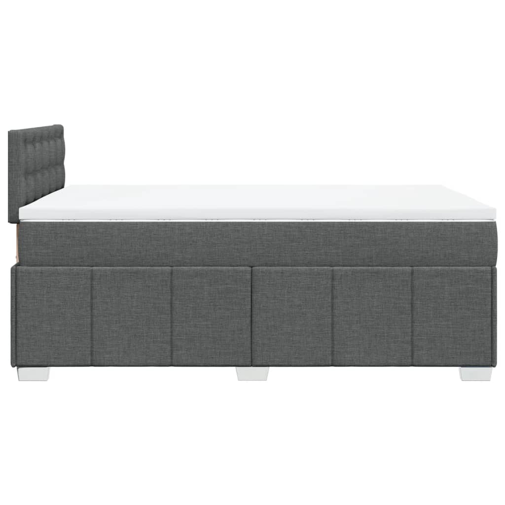 Boxspring met matras stof donkergrijs 120x200 cm is nu te koop bij PeponiXL, paradijselijk wonen!