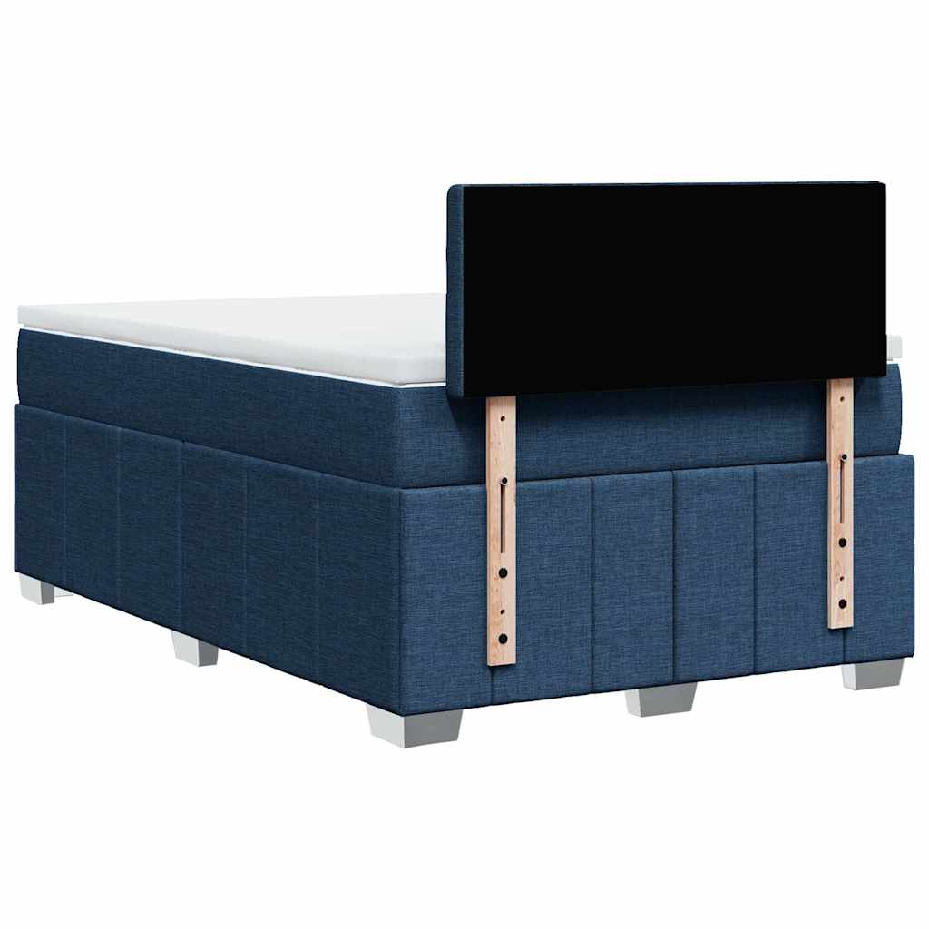 Boxspring met matras stof blauw 120x200 cm is nu te koop bij PeponiXL, paradijselijk wonen!