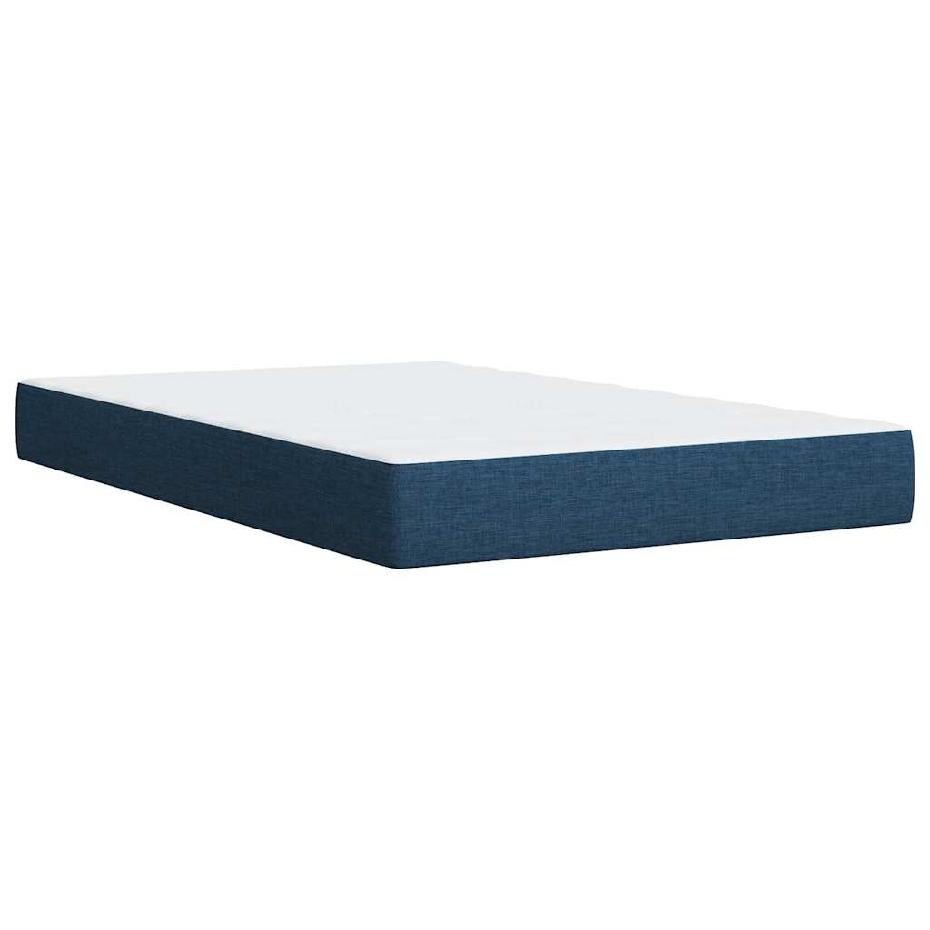 Boxspring met matras stof blauw 120x200 cm is nu te koop bij PeponiXL, paradijselijk wonen!