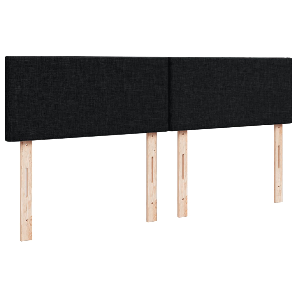 Boxspring met matras stof zwart 140x200 cm is nu te koop bij PeponiXL, paradijselijk wonen!