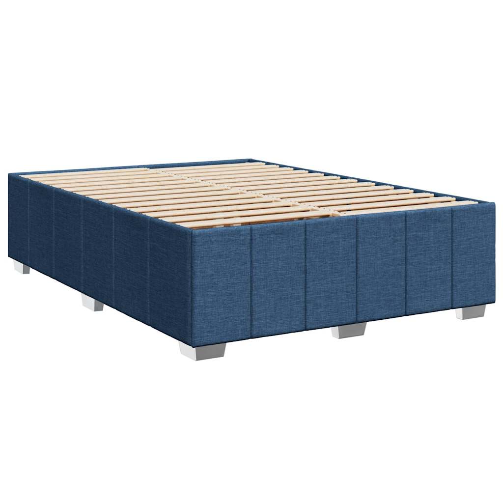 Boxspring met matras stof blauw 140x200 cm is nu te koop bij PeponiXL, paradijselijk wonen!