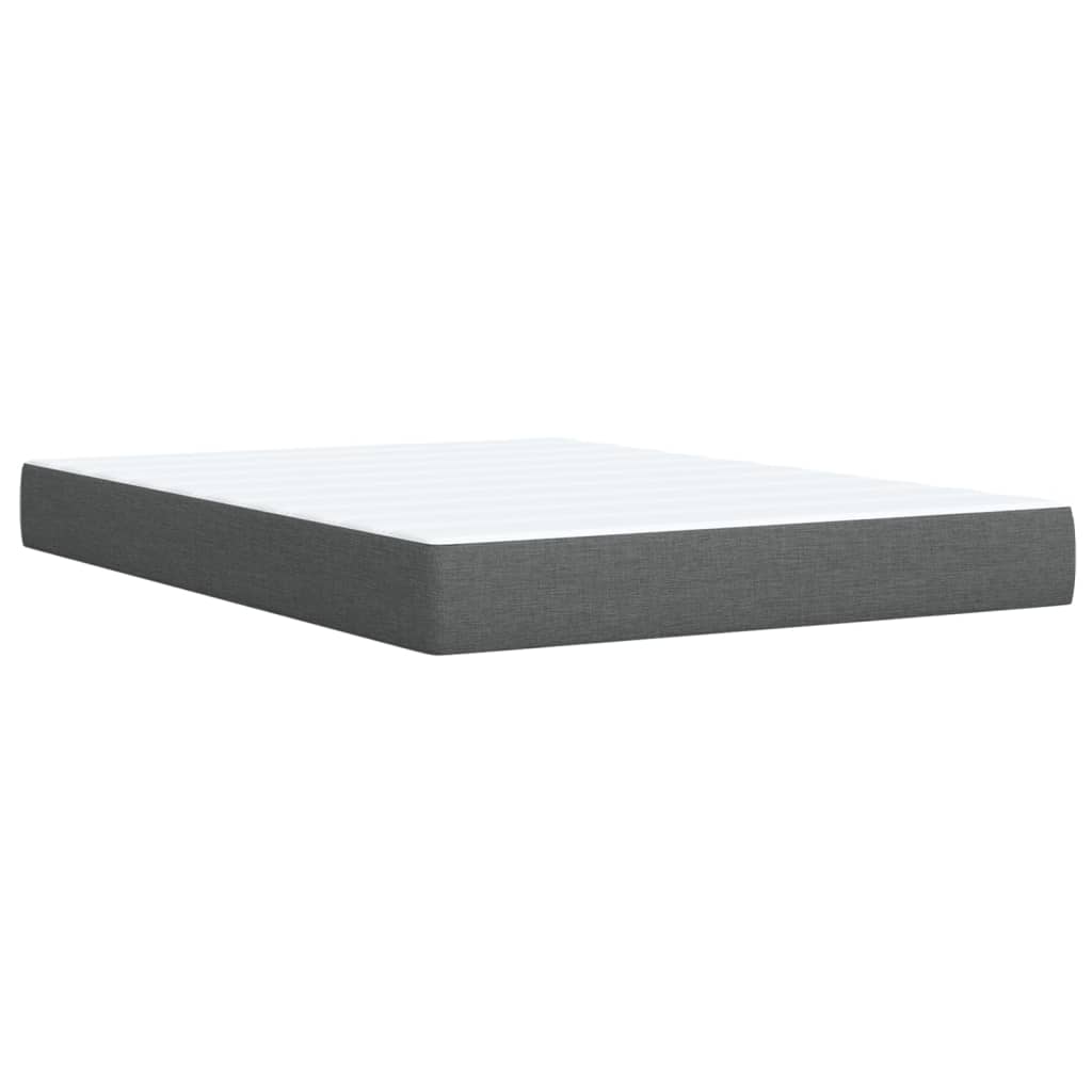 Boxspring met matras stof donkergrijs 140x200 cm is nu te koop bij PeponiXL, paradijselijk wonen!