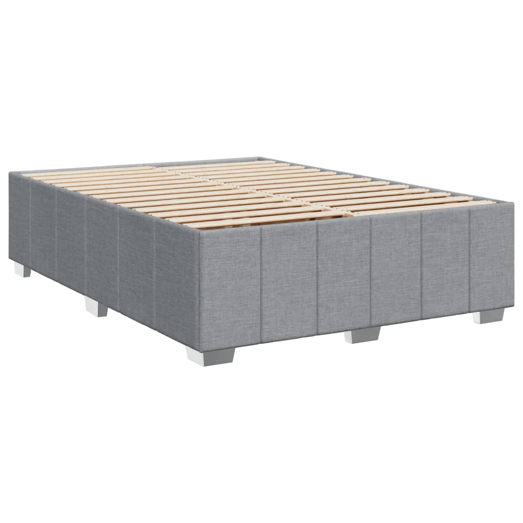 Boxspring met matras stof lichtgrijs 160x200 cm is nu te koop bij PeponiXL, paradijselijk wonen!