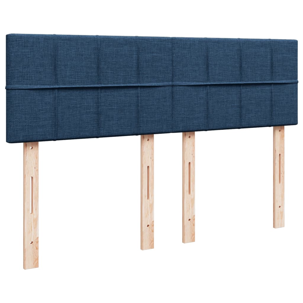 Boxspring met matras stof blauw 160x200 cm is nu te koop bij PeponiXL, paradijselijk wonen!
