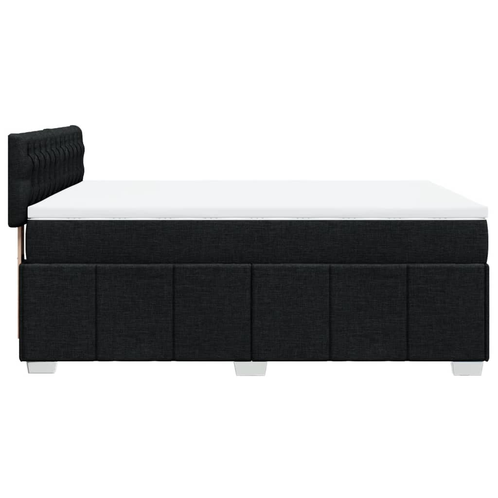 Boxspring met matras stof zwart 160x200 cm is nu te koop bij PeponiXL, paradijselijk wonen!