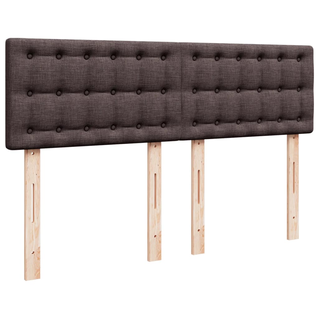 Boxspring met matras stof donkerbruin 160x200 cm is nu te koop bij PeponiXL, paradijselijk wonen!