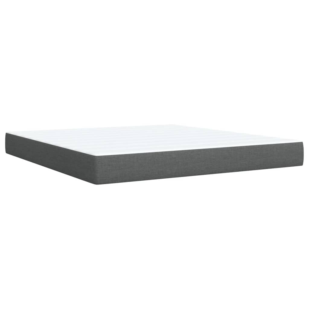 Boxspring met matras stof donkergrijs 180x200 cm is nu te koop bij PeponiXL, paradijselijk wonen!
