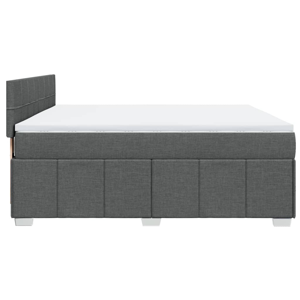 Boxspring met matras stof donkergrijs 180x200 cm is nu te koop bij PeponiXL, paradijselijk wonen!