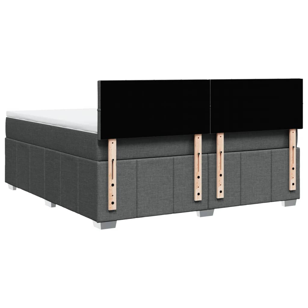 Boxspring met matras stof donkergrijs 180x200 cm is nu te koop bij PeponiXL, paradijselijk wonen!