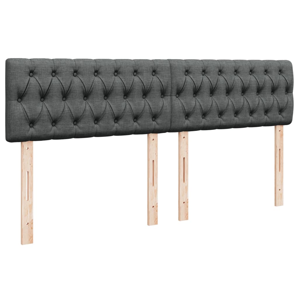 Boxspring met matras stof donkergrijs 180x200 cm is nu te koop bij PeponiXL, paradijselijk wonen!