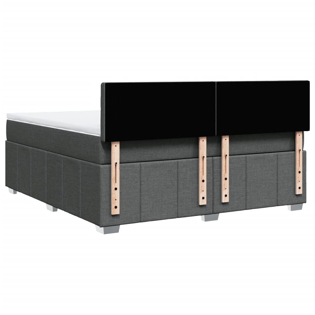 Boxspring met matras stof donkergrijs 180x200 cm is nu te koop bij PeponiXL, paradijselijk wonen!