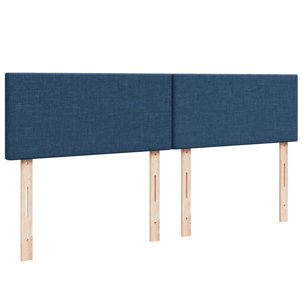 Boxspring met matras stof blauw 200x200 cm is nu te koop bij PeponiXL, paradijselijk wonen!