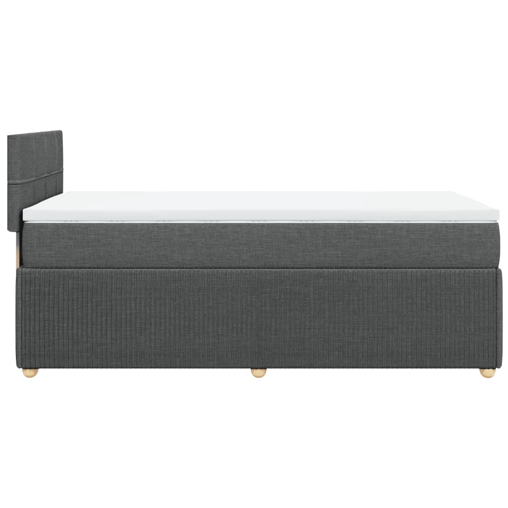 Boxspring met matras stof donkergrijs 80x200 cm is nu te koop bij PeponiXL, paradijselijk wonen!