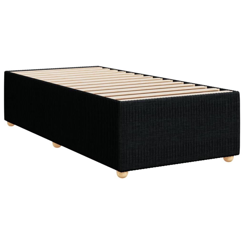 Boxspring met matras stof zwart 80x200 cm is nu te koop bij PeponiXL, paradijselijk wonen!