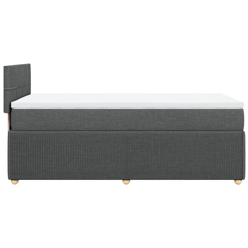 Boxspring met matras stof donkergrijs 90x190 cm is nu te koop bij PeponiXL, paradijselijk wonen!