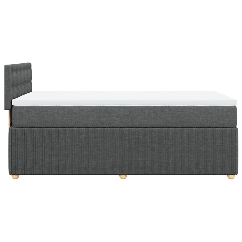 Boxspring met matras stof donkergrijs 90x190 cm is nu te koop bij PeponiXL, paradijselijk wonen!