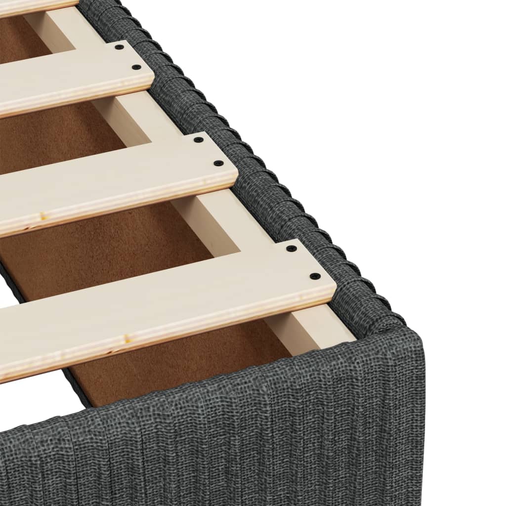Boxspring met matras stof donkergrijs 90x190 cm is nu te koop bij PeponiXL, paradijselijk wonen!