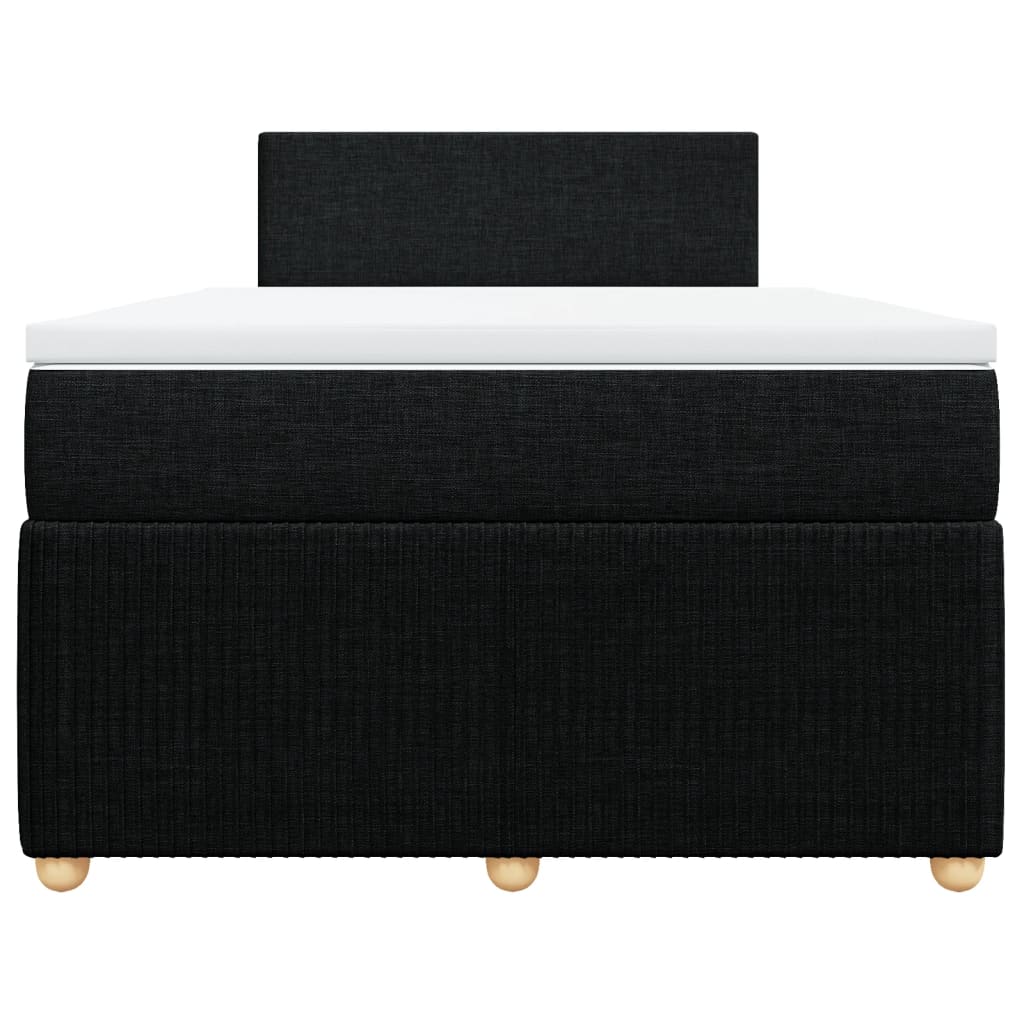 Boxspring met matras stof zwart 120x190 cm is nu te koop bij PeponiXL, paradijselijk wonen!