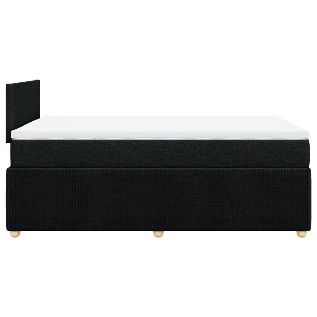 Boxspring met matras stof zwart 120x190 cm is nu te koop bij PeponiXL, paradijselijk wonen!