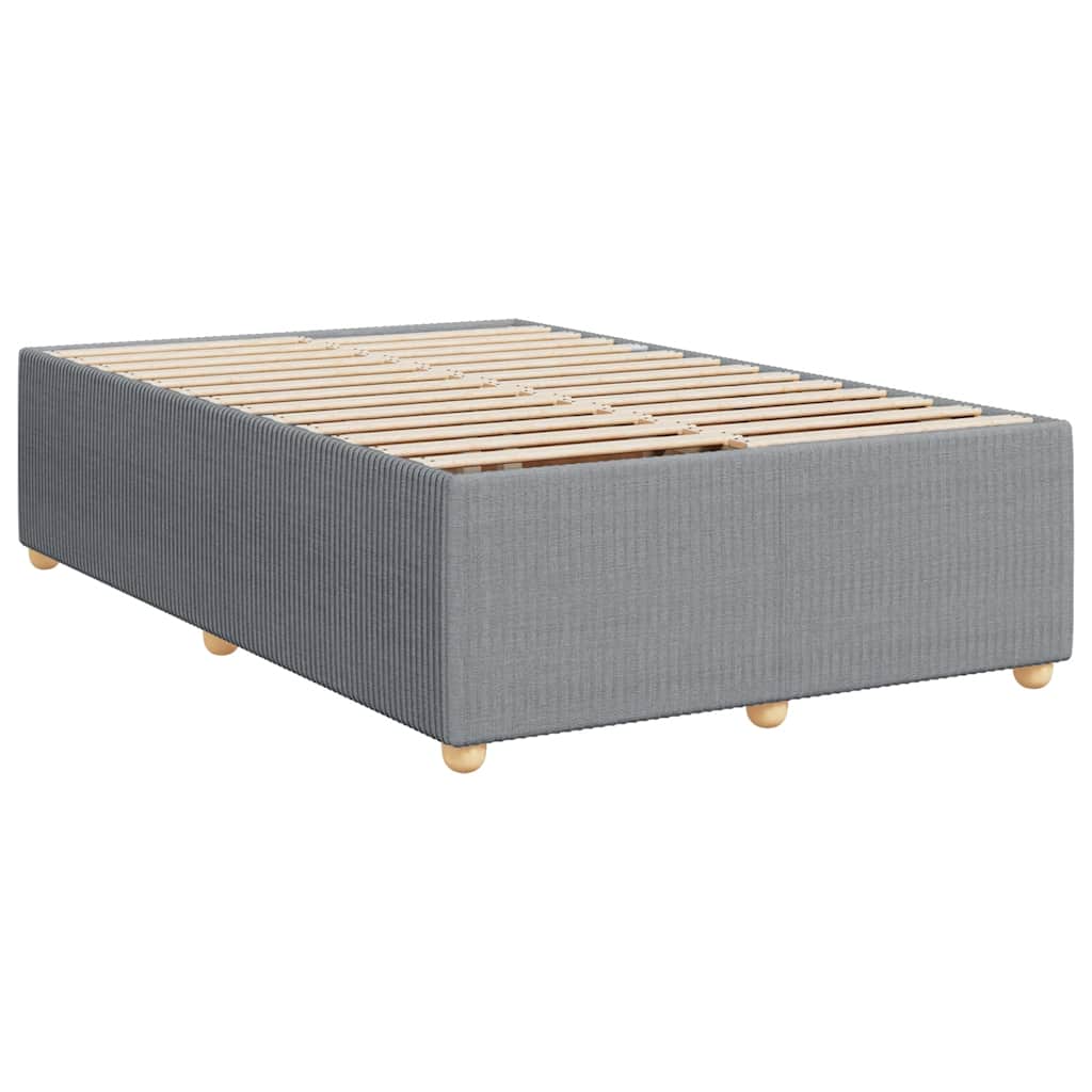 Boxspring met matras stof lichtgrijs 120x190 cm is nu te koop bij PeponiXL, paradijselijk wonen!