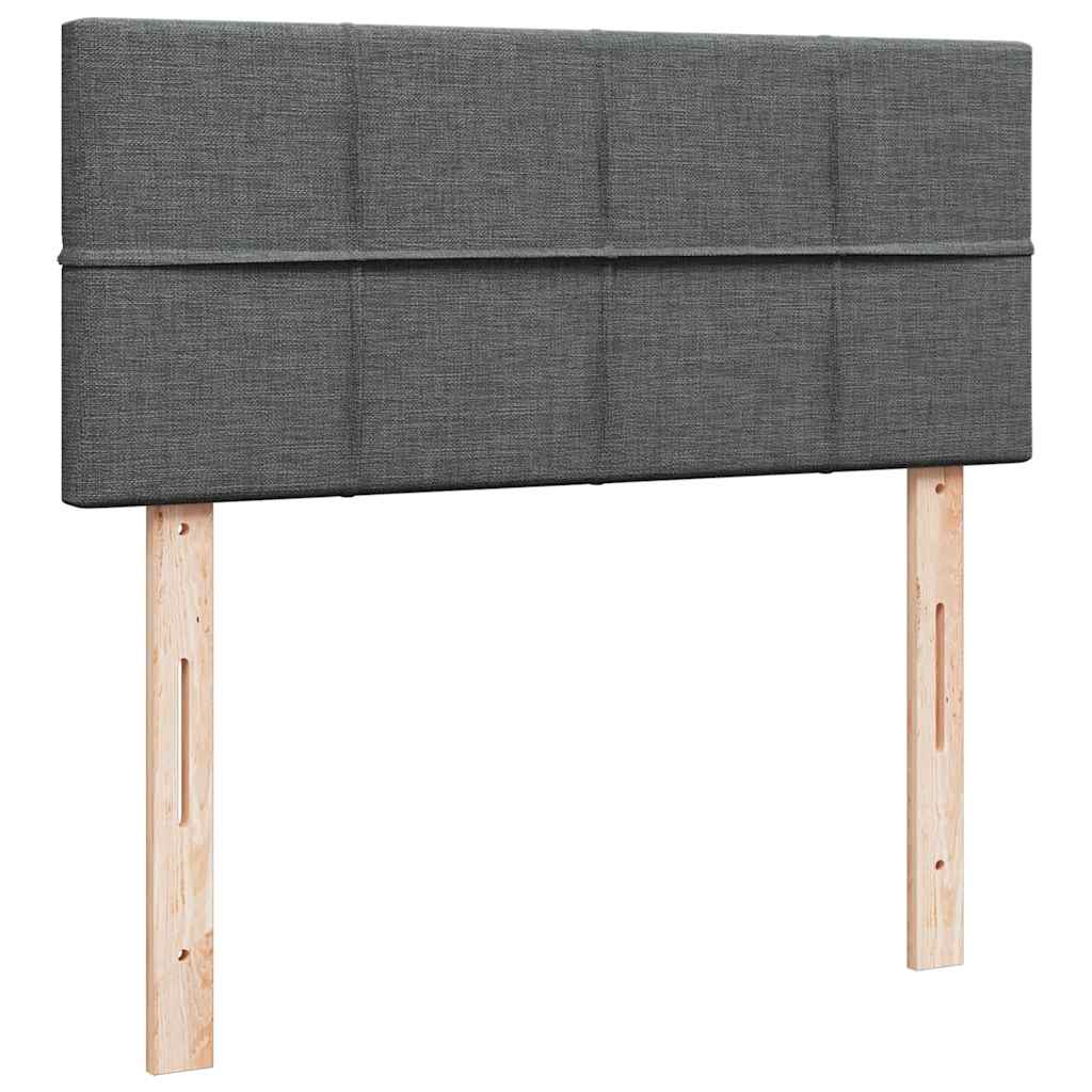 Boxspring met matras stof donkergrijs 120x190 cm is nu te koop bij PeponiXL, paradijselijk wonen!