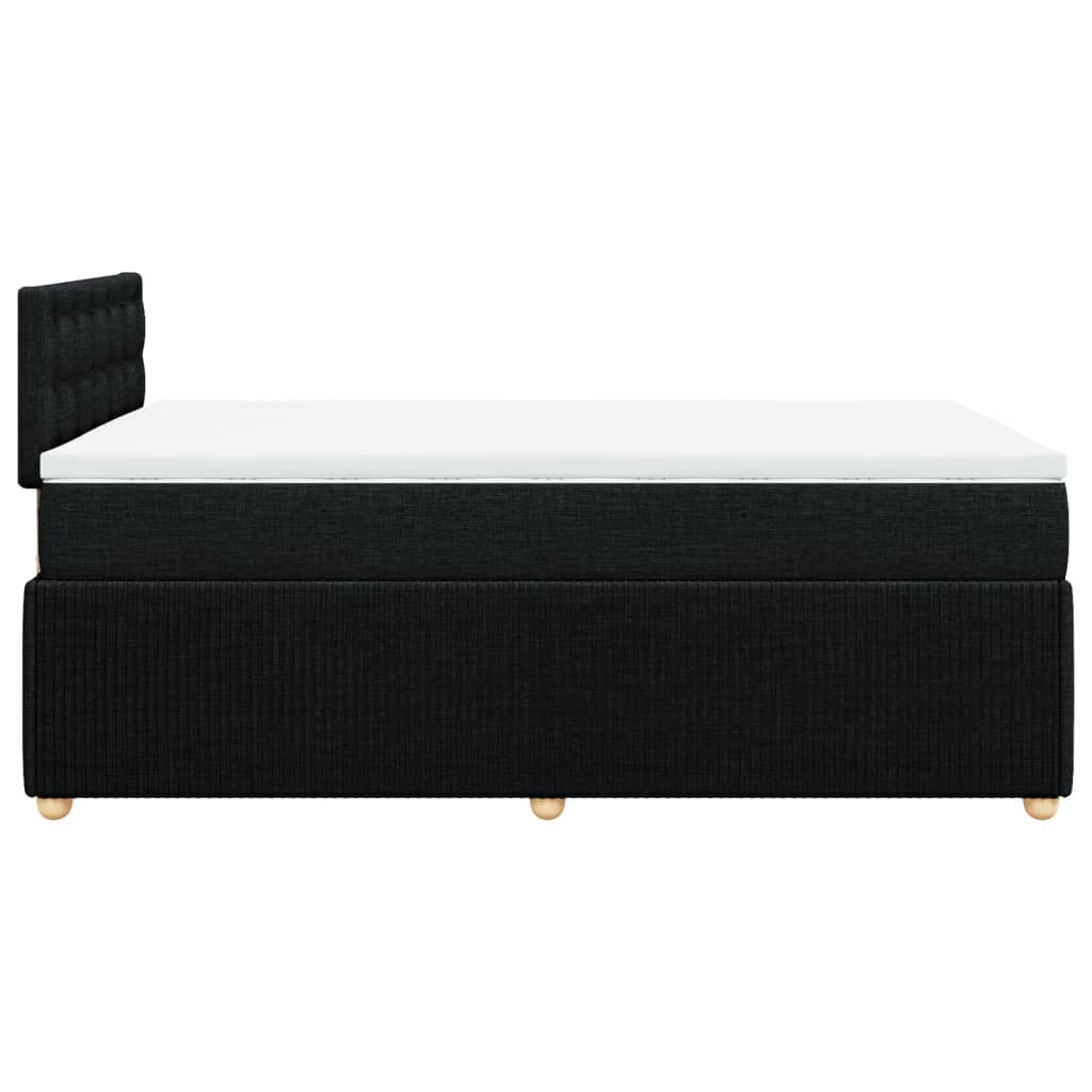 Boxspring met matras stof zwart 120x190 cm is nu te koop bij PeponiXL, paradijselijk wonen!