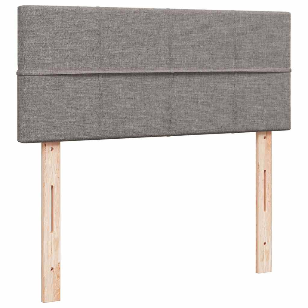 Boxspring met matras stof taupe 120x200 cm is nu te koop bij PeponiXL, paradijselijk wonen!