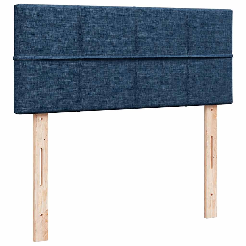 Boxspring met matras stof blauw 120x200 cm is nu te koop bij PeponiXL, paradijselijk wonen!
