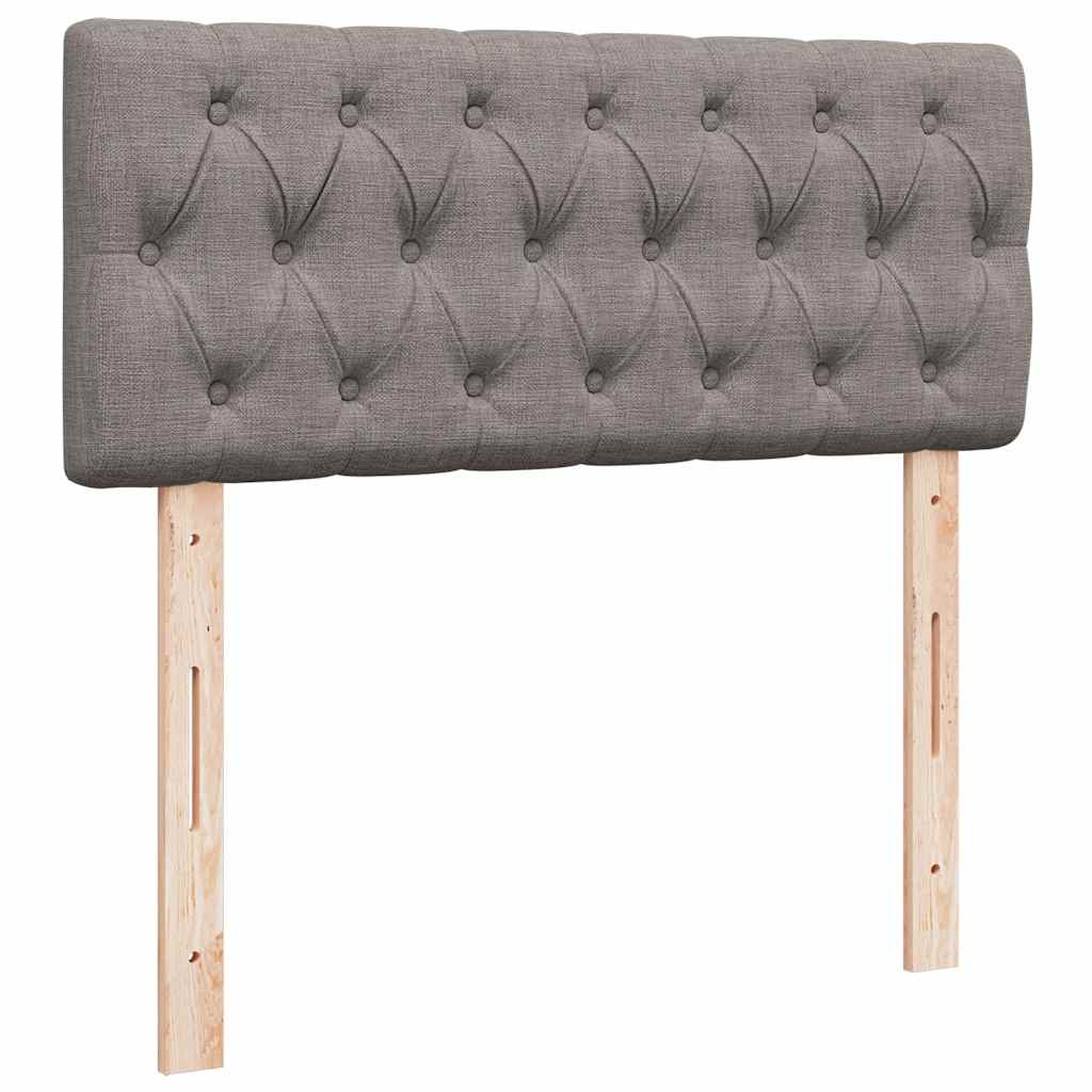 Boxspring met matras stof taupe 120x200 cm is nu te koop bij PeponiXL, paradijselijk wonen!
