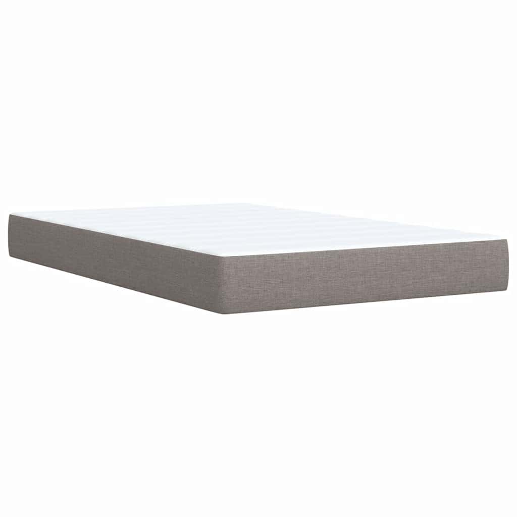 Boxspring met matras stof taupe 120x200 cm is nu te koop bij PeponiXL, paradijselijk wonen!