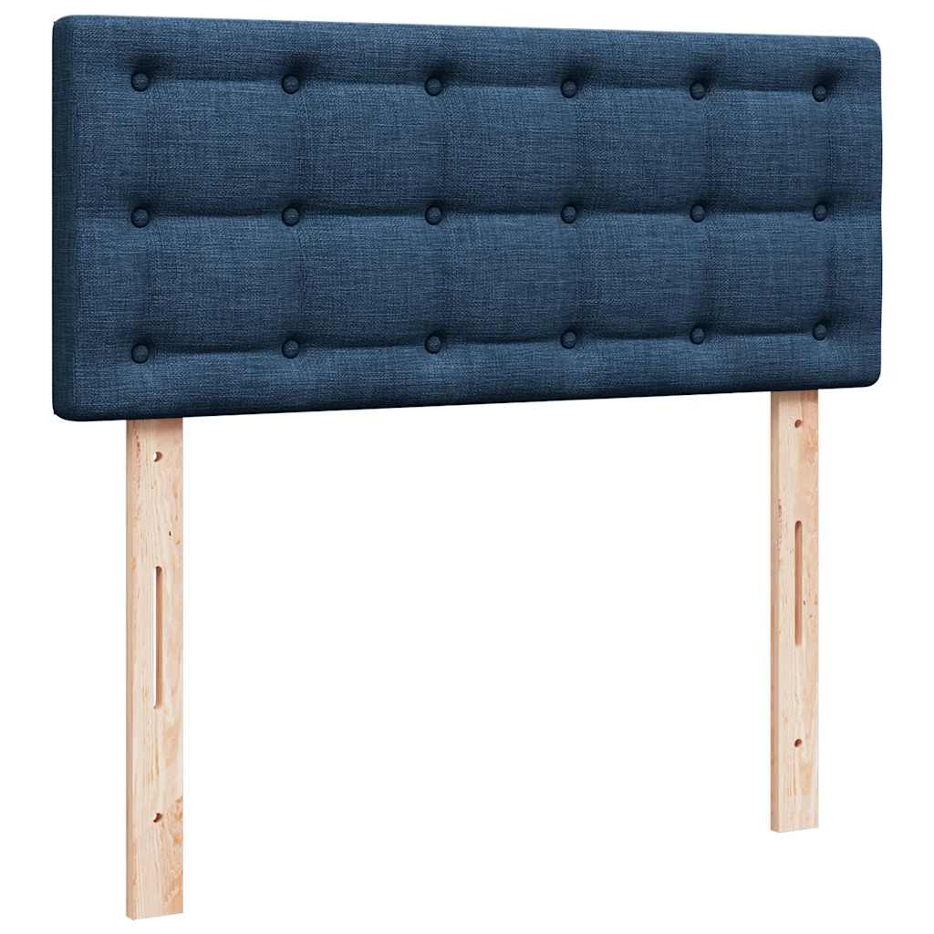 Boxspring met matras stof blauw 120x200 cm is nu te koop bij PeponiXL, paradijselijk wonen!