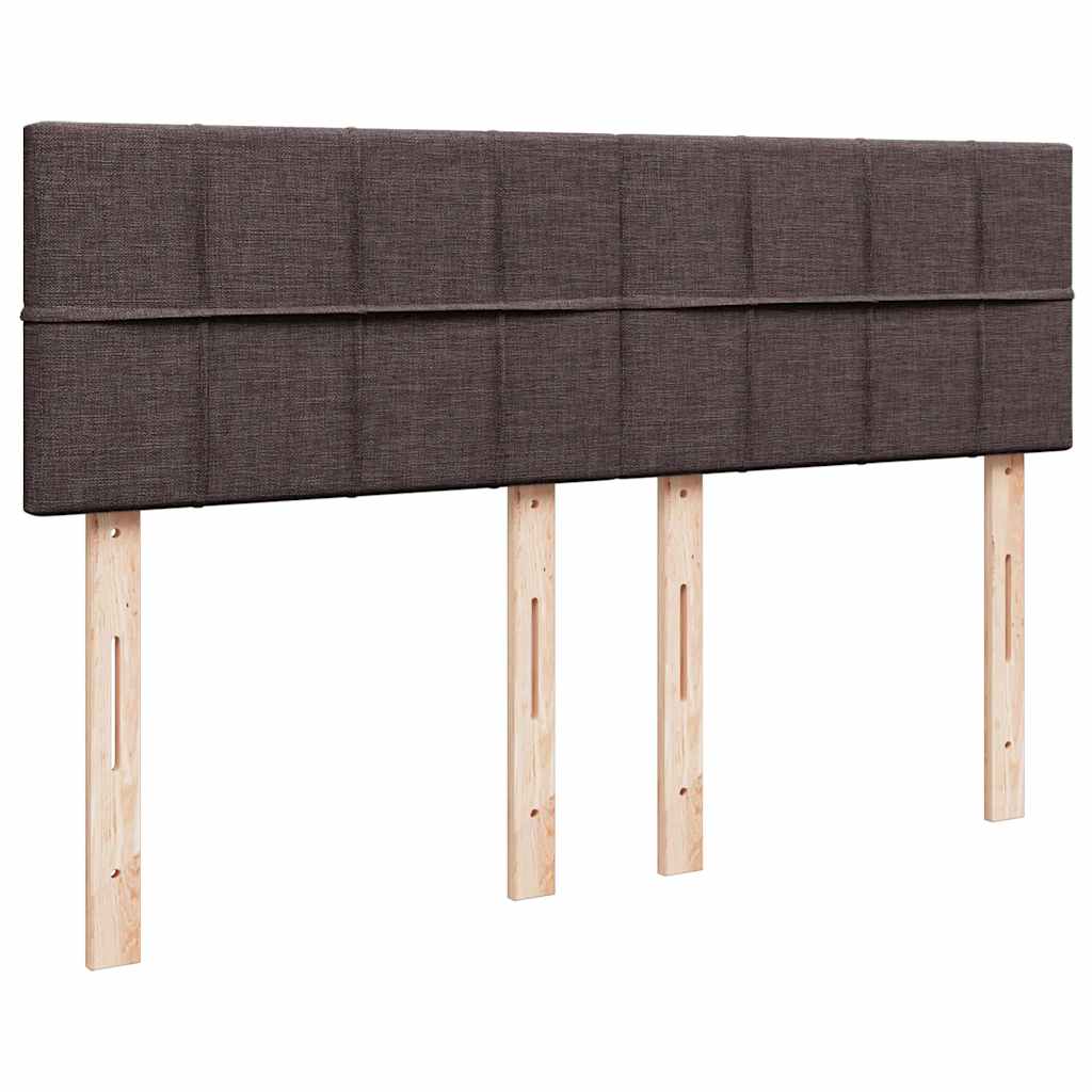 Boxspring met matras stof donkerbruin 140x190 cm is nu te koop bij PeponiXL, paradijselijk wonen!