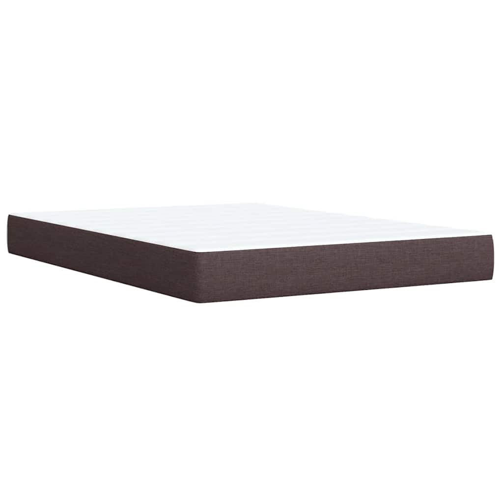 Boxspring met matras stof donkerbruin 140x190 cm is nu te koop bij PeponiXL, paradijselijk wonen!