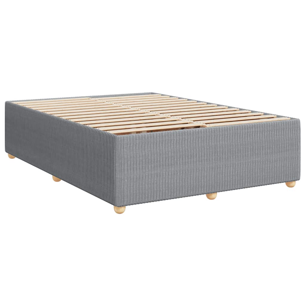 Boxspring met matras stof lichtgrijs 160x200 cm is nu te koop bij PeponiXL, paradijselijk wonen!