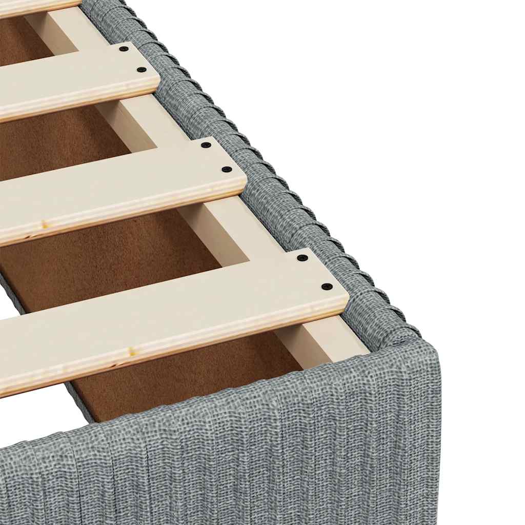 Boxspring met matras stof lichtgrijs 160x200 cm is nu te koop bij PeponiXL, paradijselijk wonen!