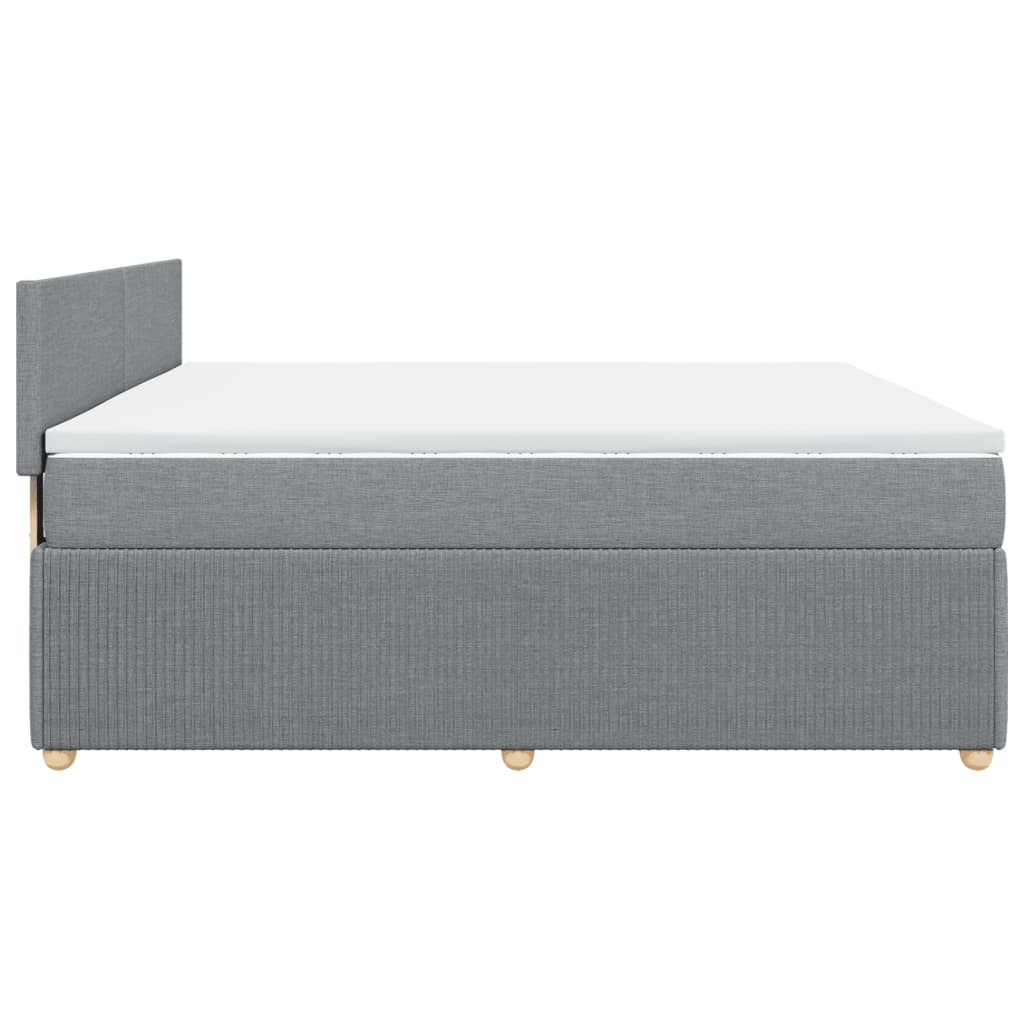 Boxspring met matras stof lichtgrijs 180x200 cm is nu te koop bij PeponiXL, paradijselijk wonen!