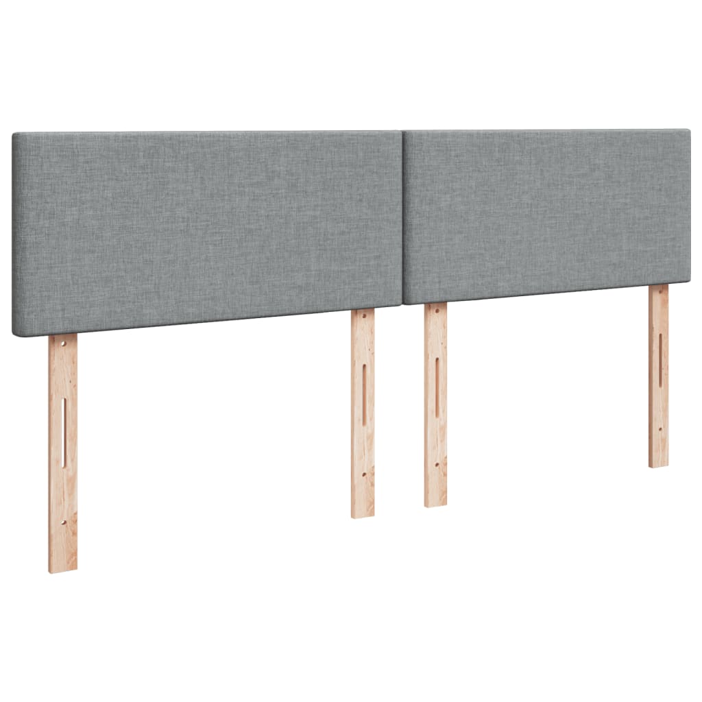 Boxspring met matras stof lichtgrijs 180x200 cm is nu te koop bij PeponiXL, paradijselijk wonen!