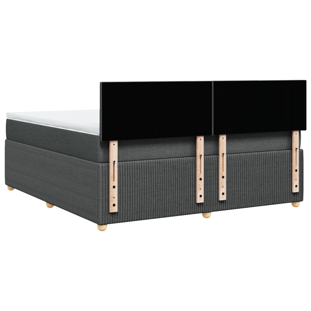 Boxspring met matras stof donkergrijs 180x200 cm is nu te koop bij PeponiXL, paradijselijk wonen!