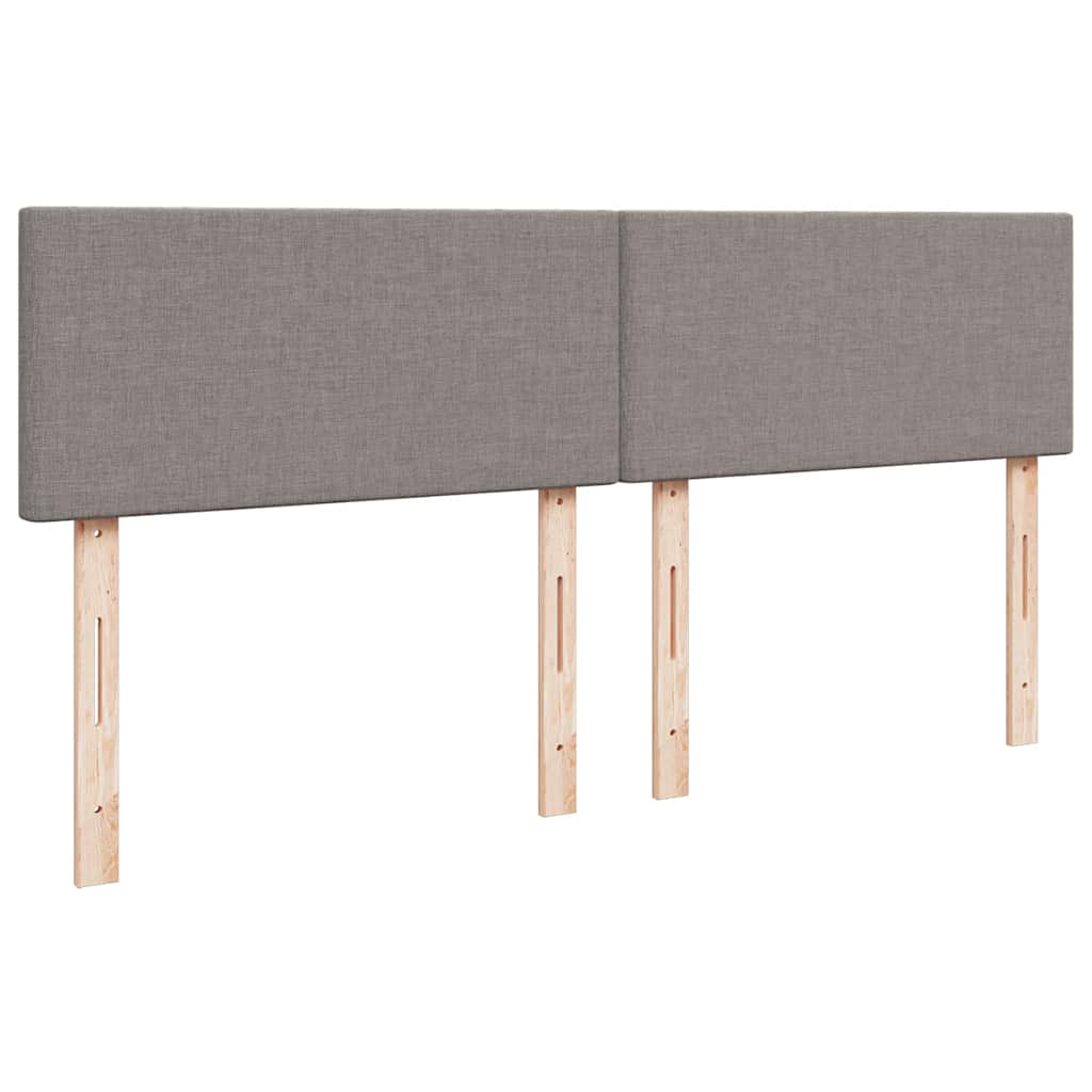 Boxspring met matras stof taupe 180x200 cm is nu te koop bij PeponiXL, paradijselijk wonen!