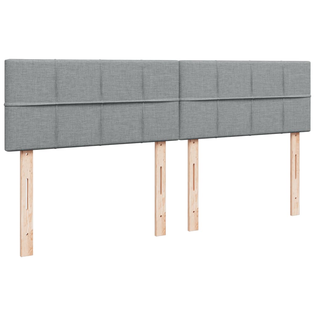 Boxspring met matras stof lichtgrijs 180x200 cm is nu te koop bij PeponiXL, paradijselijk wonen!