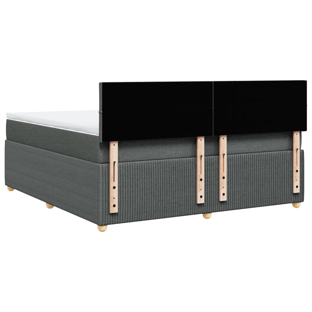 Boxspring met matras stof donkergrijs 180x200 cm is nu te koop bij PeponiXL, paradijselijk wonen!