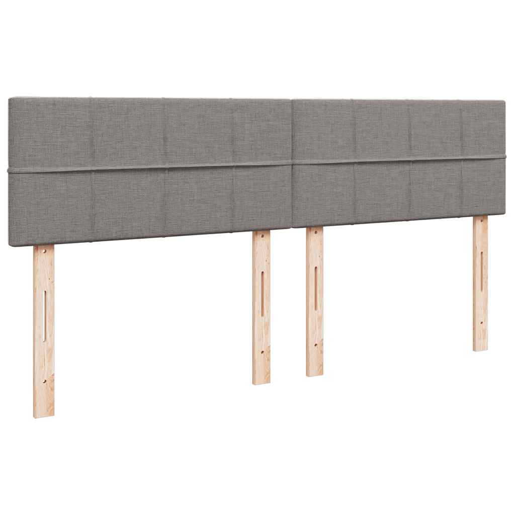 Boxspring met matras stof taupe 180x200 cm is nu te koop bij PeponiXL, paradijselijk wonen!