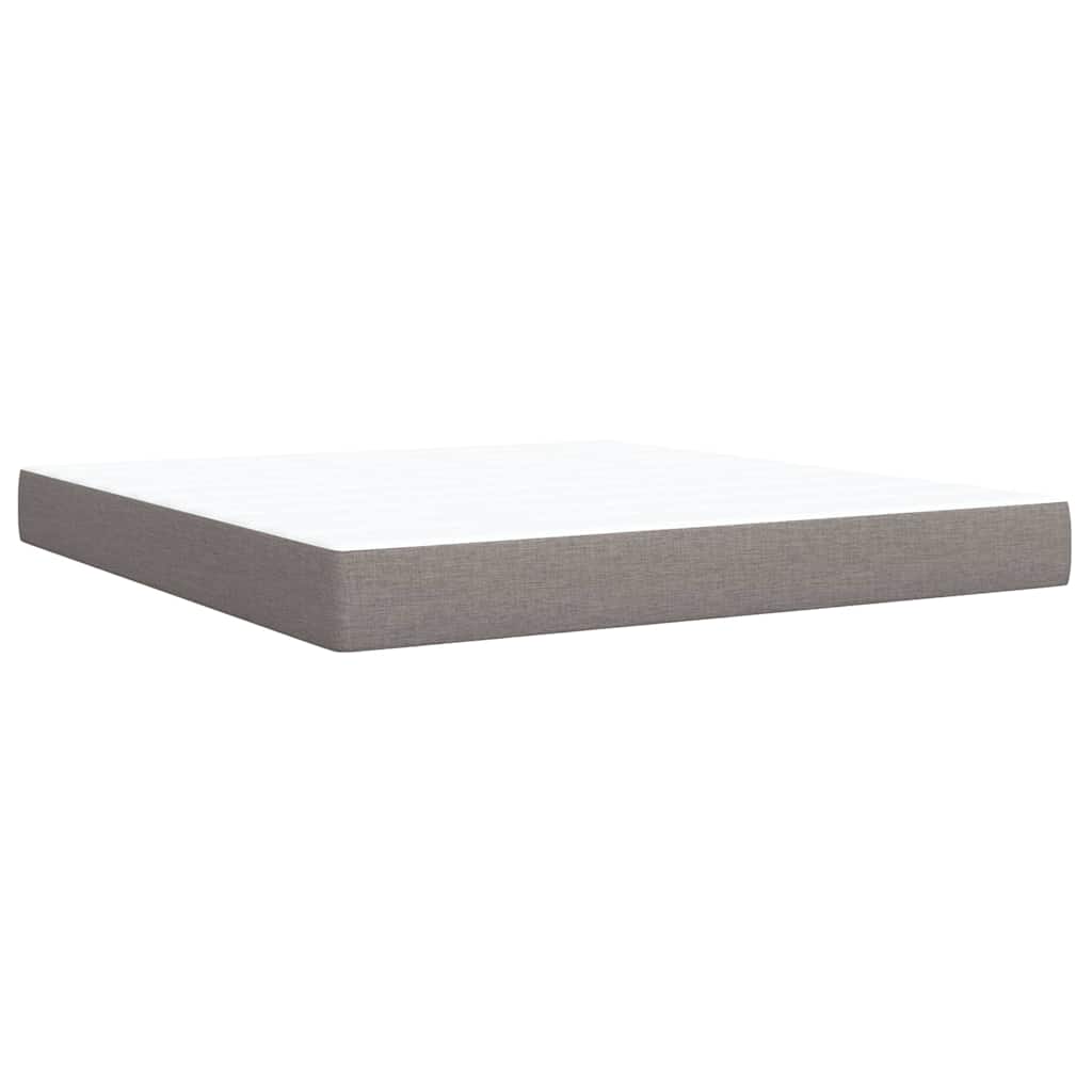 Boxspring met matras stof taupe 180x200 cm is nu te koop bij PeponiXL, paradijselijk wonen!