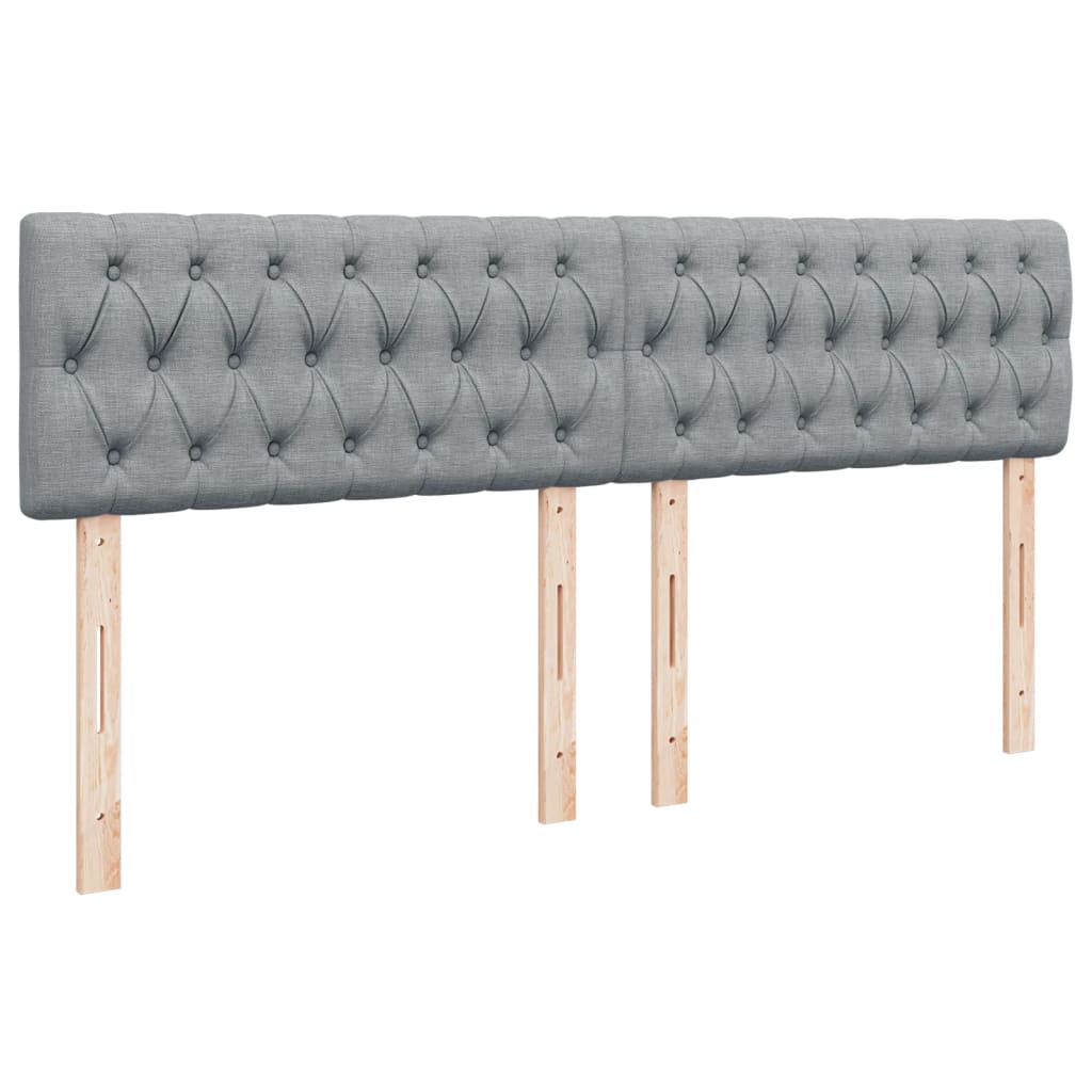 Boxspring met matras stof lichtgrijs 180x200 cm is nu te koop bij PeponiXL, paradijselijk wonen!