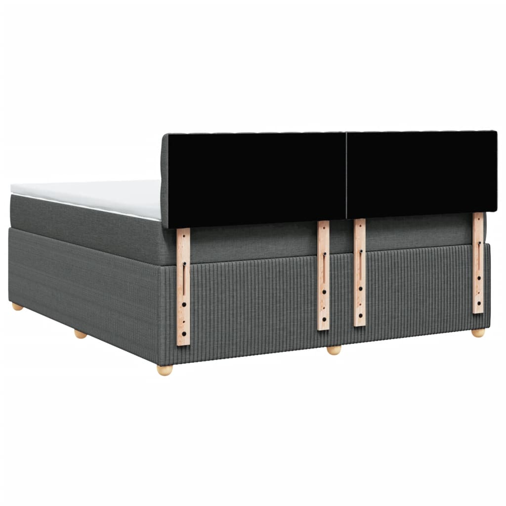 Boxspring met matras stof donkergrijs 180x200 cm is nu te koop bij PeponiXL, paradijselijk wonen!