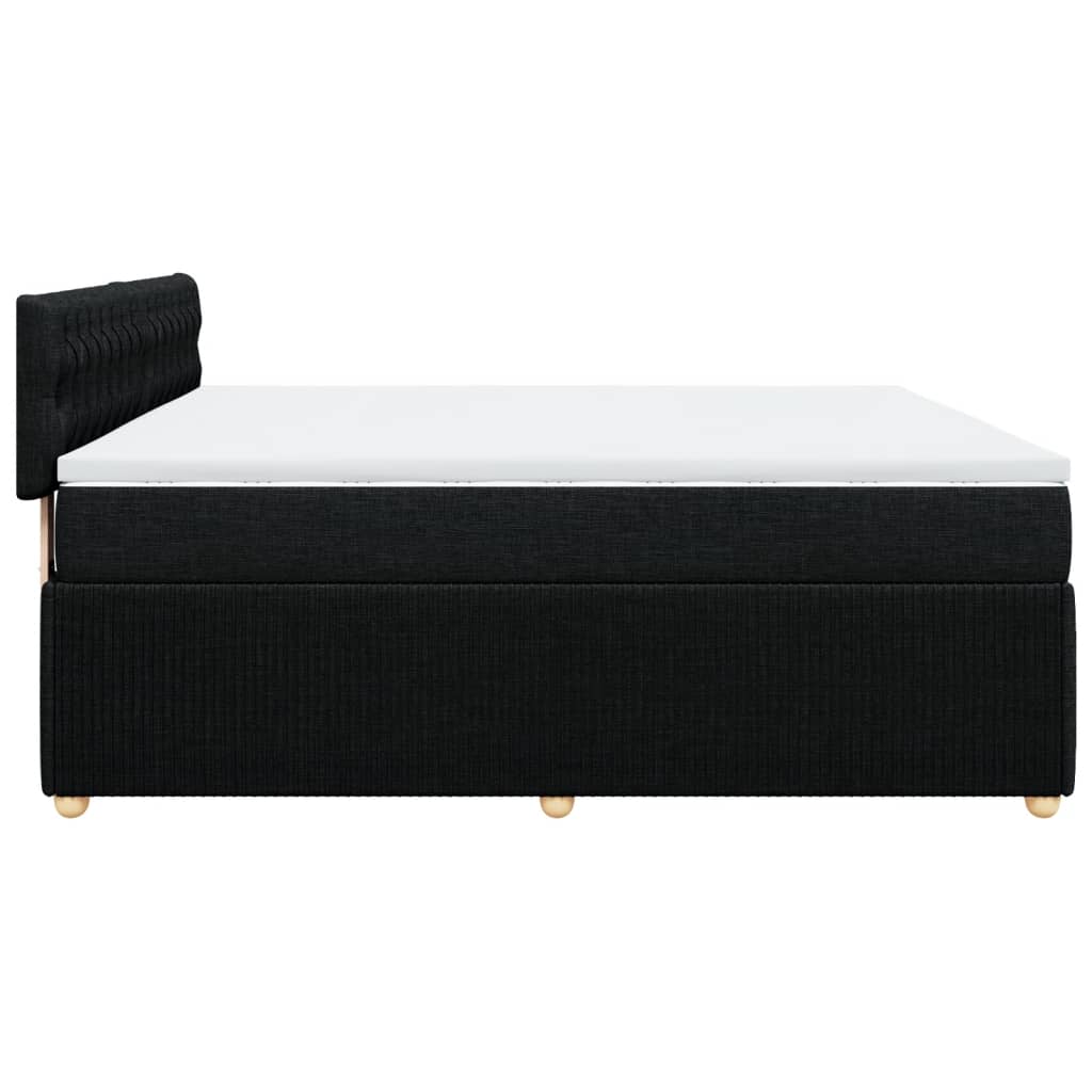 Boxspring met matras stof zwart 180x200 cm is nu te koop bij PeponiXL, paradijselijk wonen!