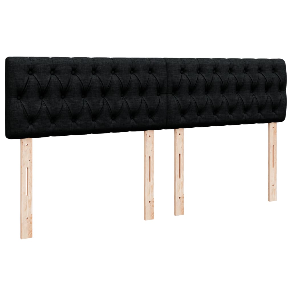 Boxspring met matras stof zwart 180x200 cm is nu te koop bij PeponiXL, paradijselijk wonen!