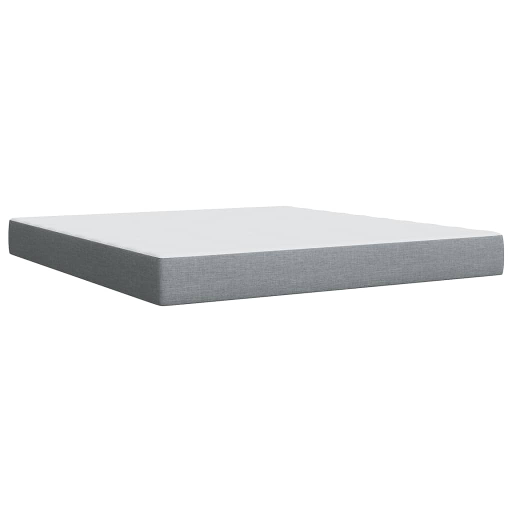 Boxspring met matras stof lichtgrijs 180x200 cm is nu te koop bij PeponiXL, paradijselijk wonen!