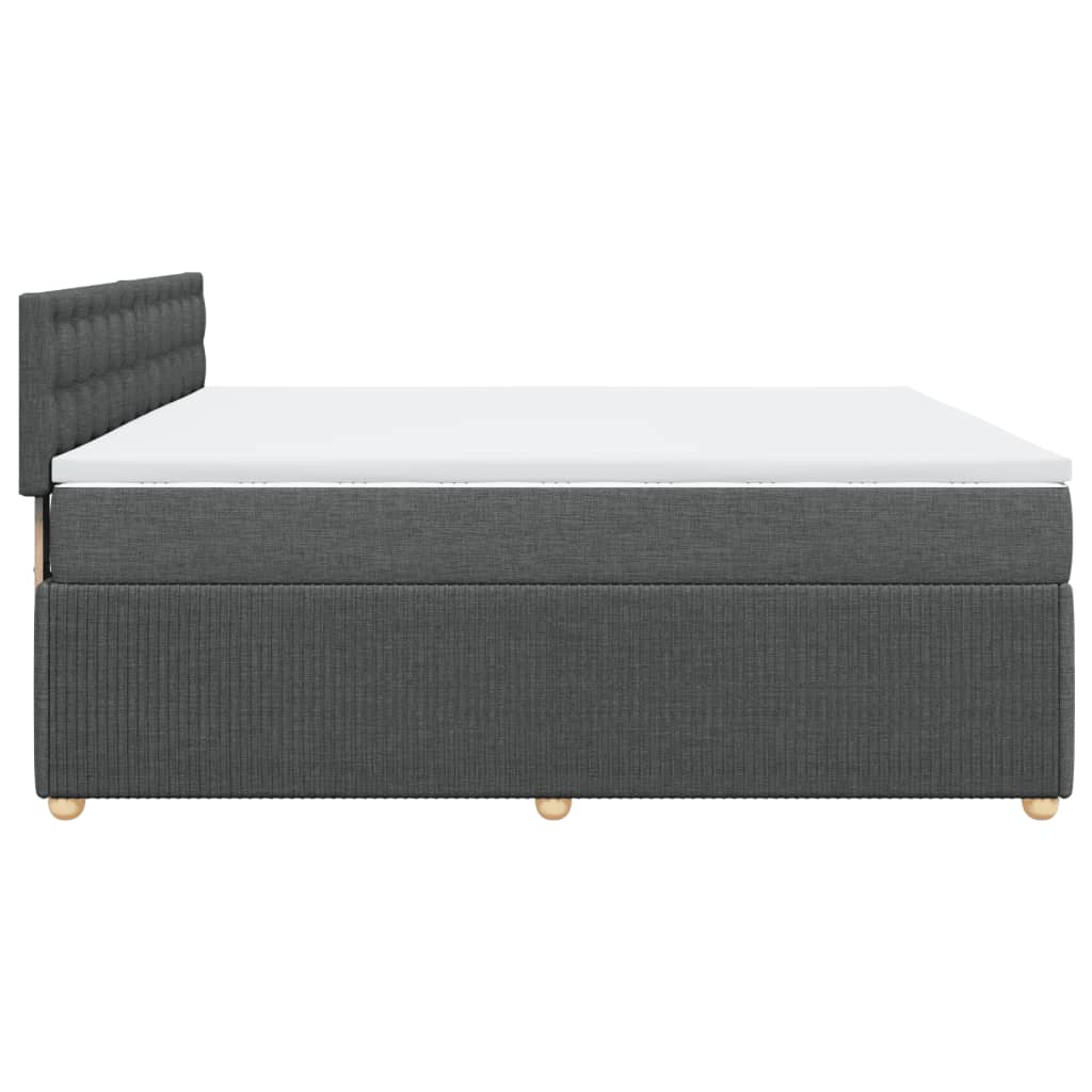 Boxspring met matras stof donkergrijs 180x200 cm is nu te koop bij PeponiXL, paradijselijk wonen!